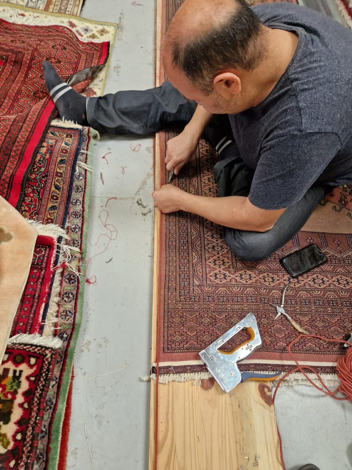 restauration de tapis